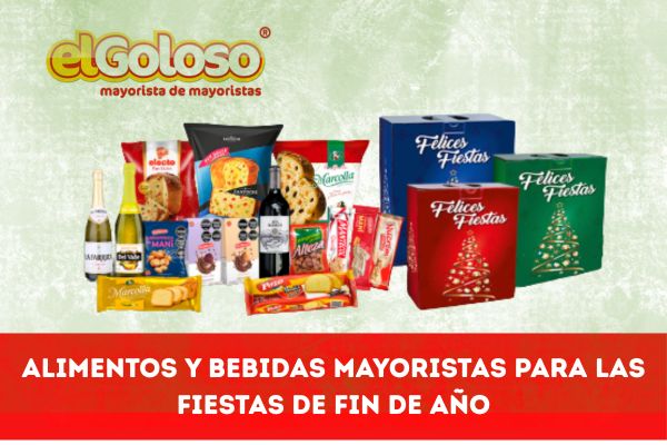 Alimentos y bebidas mayoristas para las fiestas de fin de año